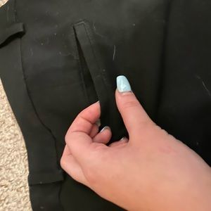 BLACK DRESS PANTS WITH BELT LOOPS & 2 BACK POCKETS